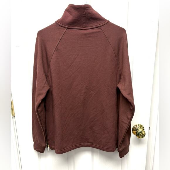 MPG Sweatshirt, Red Brown Mock Turtleneck, Oversized XS, Stitch Fix, NWOT - Picture 5 of 9